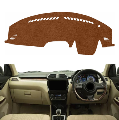 Maruti Suzuki  Dzire 2017 To 2024 Car Dashboard Mat (Brown)