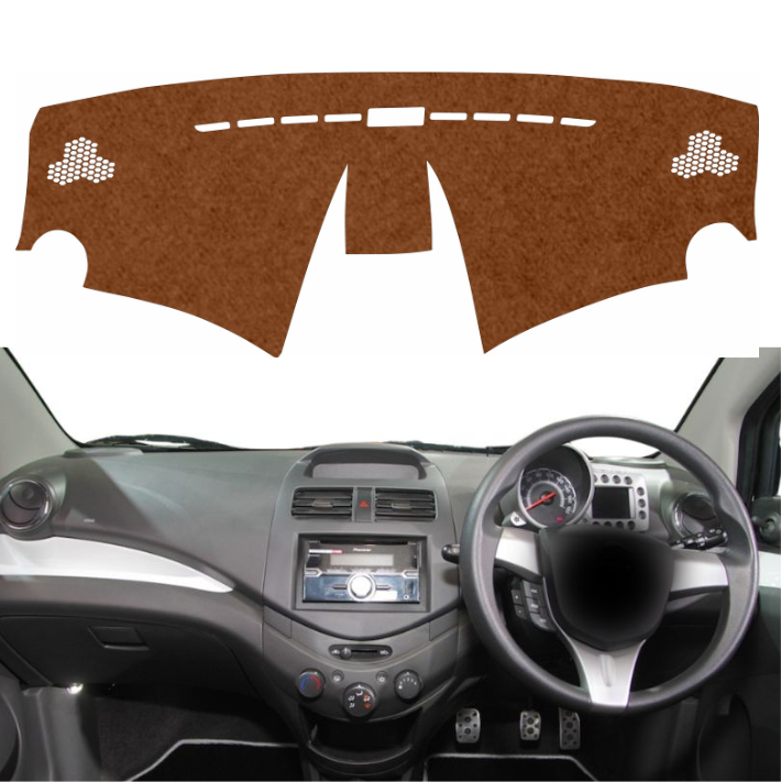 Chevrolet Beat 2010 to 2017 Car Dashboard Mat (Brown)