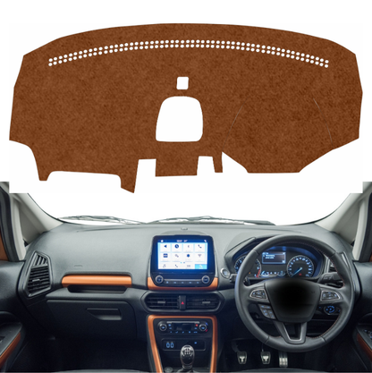 Ford EcoSport 2017 To 2022 Car Dashboard Mat (Brown)