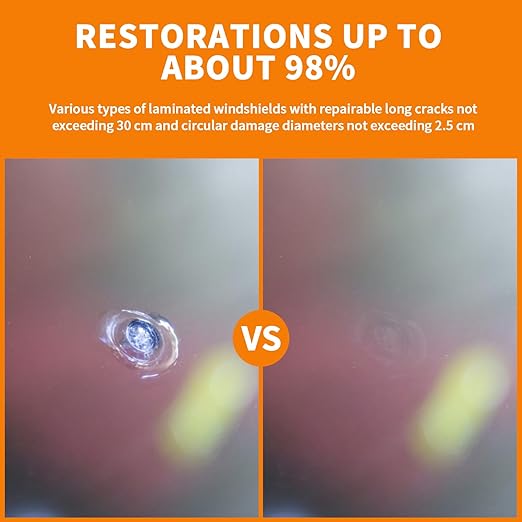 Car Windscreen Crack Repair Kit with Durable Resin