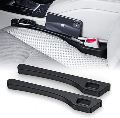 Car Seat Side Gap Filler Black, Car Seat Gap Plug Strip Filler Prevent Things from Dropping Pcs - 2