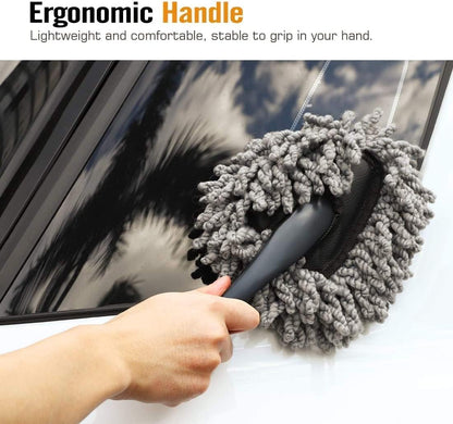 Car Duster Brush, 8 cm, Multipurpose Scratch-Free Cleaning Tool for Home and Auto