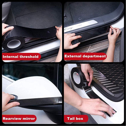 Car High Gloss Anti Scratch Black Carbon Fiber Paint Protection Film Tape