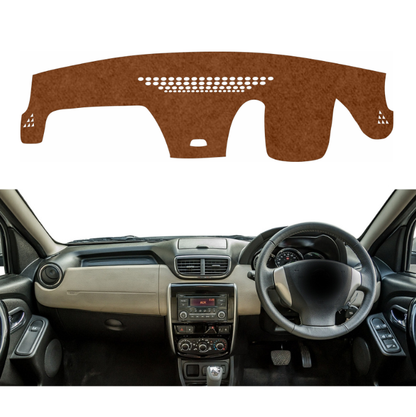 Renault Duster 2012 To 2022 Car Dashboard Mat (Brown)