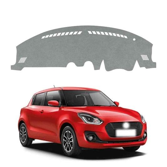 Maruti Suzuki Swift 2017 To 2024 Car Dashboard Cover Mat (Grey)