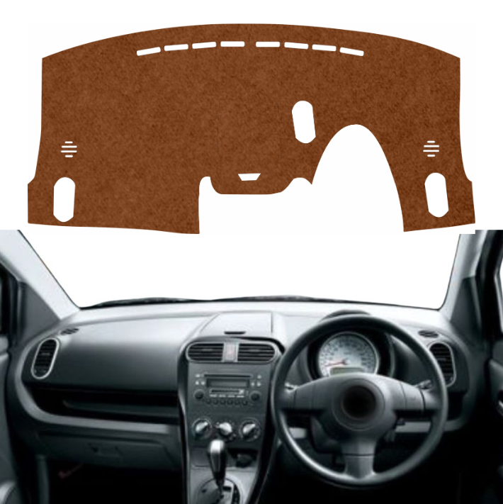 Maruti Suzuki Ritz 2009 to 2017 Car Dashboard Mat (Brown)