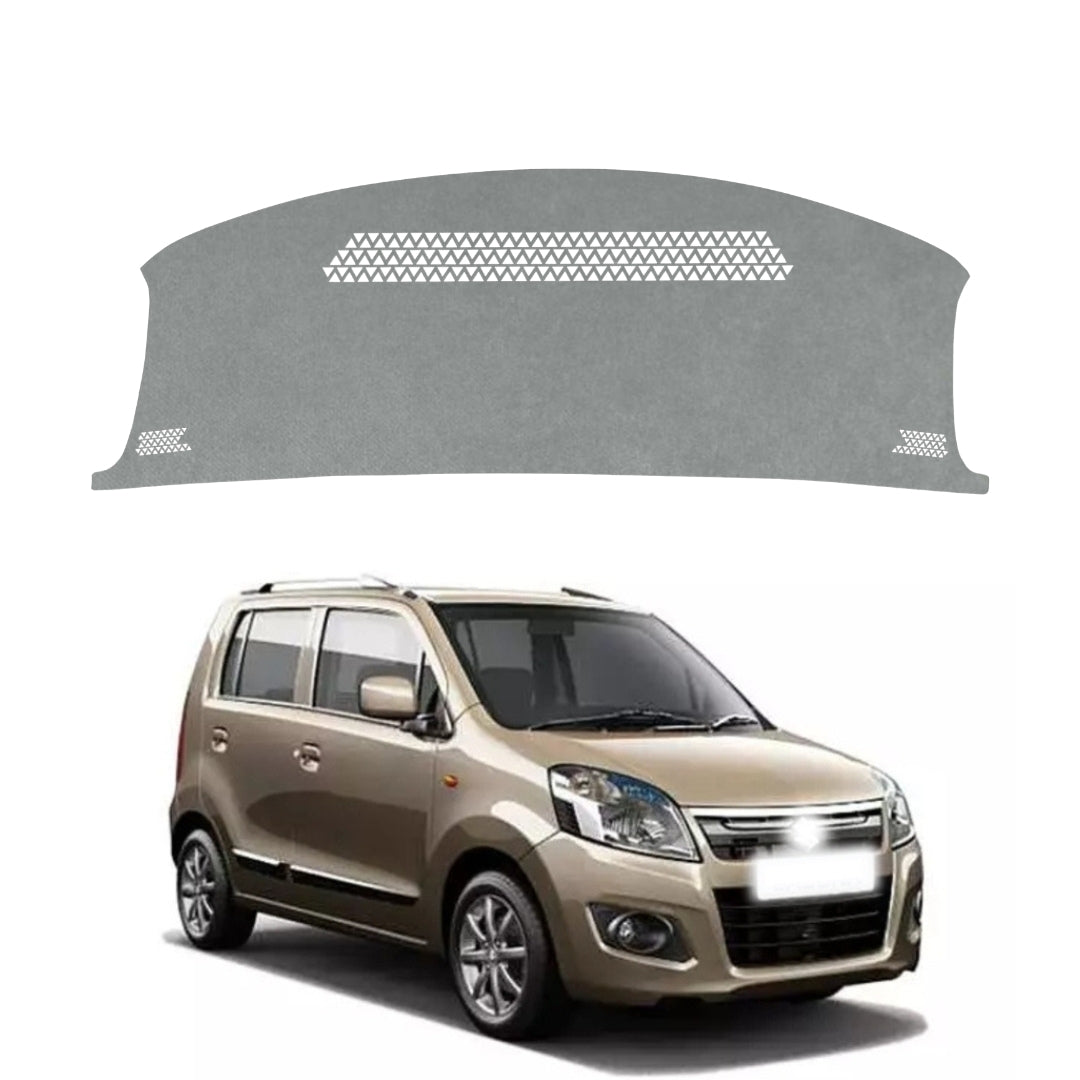 Maruti Suzuki Wagon-R 2011 To 2018 Car Dashboard Cover Mat (Grey)