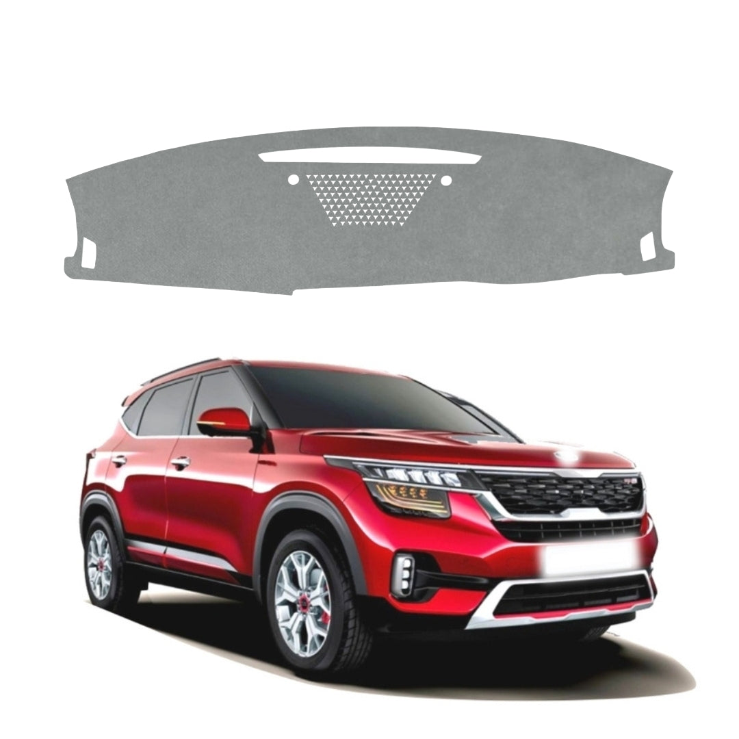 Kia Seltos 2019 To 2025 Car Dashboard Cover Mat (Grey)