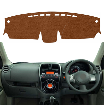Renault Pulse 2012 To 2015 Car Dashboard Mat (Brown)