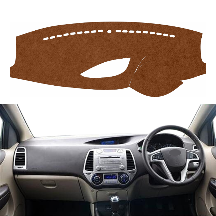 Hyundai I20 2008 To 2014 Car Dashboard Mat (Brown)