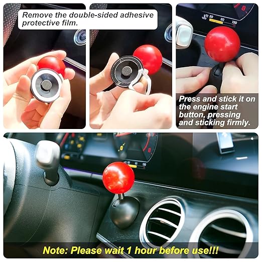 VINRIDE Car Push Start Stop Button Metal Joystick for Push Start Stop Button All Cars