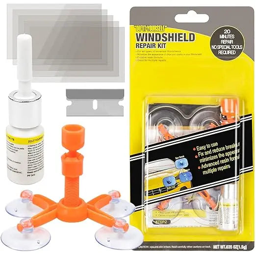 Car Windscreen Crack Repair Kit with Durable Resin - zeetas