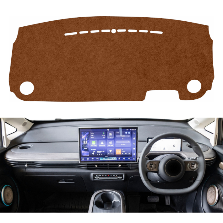 MG Windsor EV 2024 To 2026 Car Dashboard Mat (Brown)