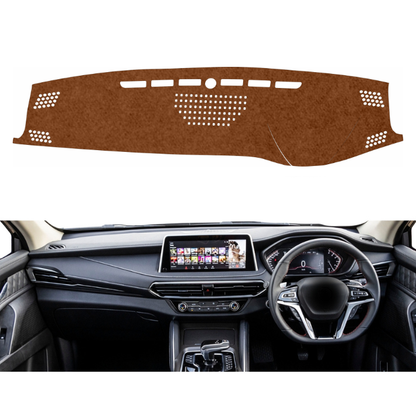MG Gloster 2020 To 2026 Car Dashboard Mat (Brown)