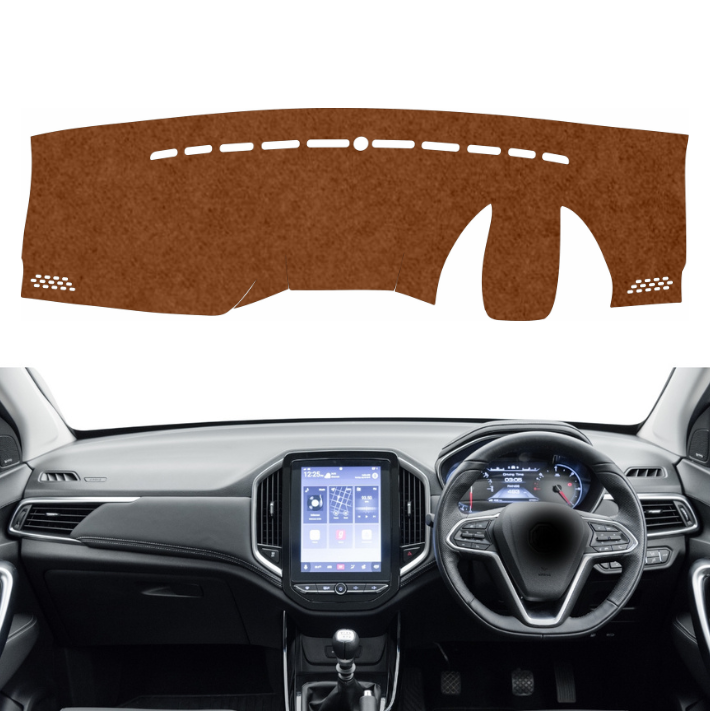 MG Hector 2019 To 2023 Car Dashboard Mat (Brown)