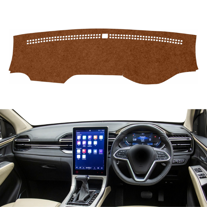 MG Hector 2023 To 2026 Car Dashboard Mat (Brown)