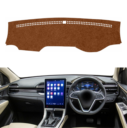 MG Hector 2023 To 2026 Car Dashboard Mat (Brown)