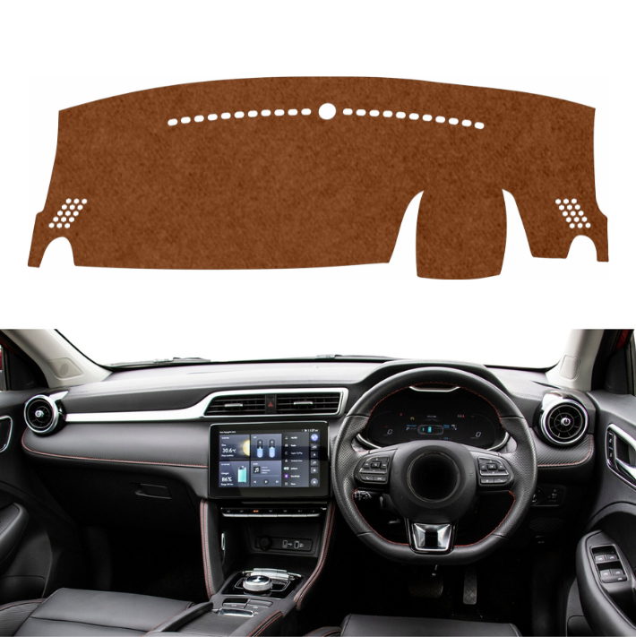 MG ZS EV 2020 To 2026 Car Dashboard Mat (Brown)