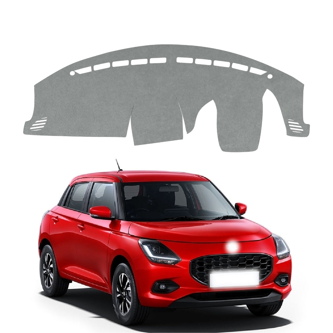 Maruti Suzuki Swift 2024 To 2026 Cover Car Dashboard Cover Mat (Grey)