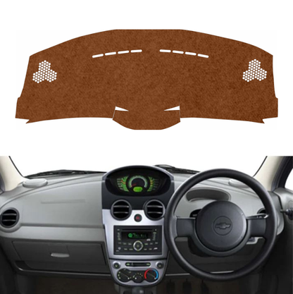 Chevrolet Spark 2007 to 2017 Car Dashboard Mat (Brown)