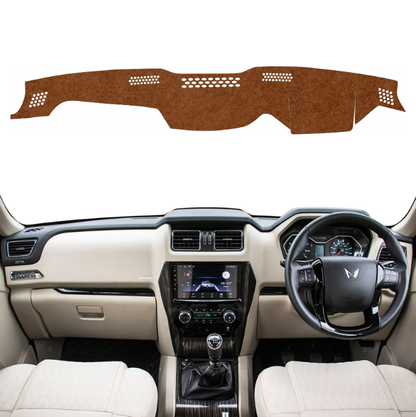 Mahindra Scorpio S 2014 To 2026 Car Dashboard Mat (Brown)