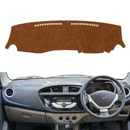 Maruti Suzuki Alto K10 2014 to 2022 Car Dashboard Mat (Brown)