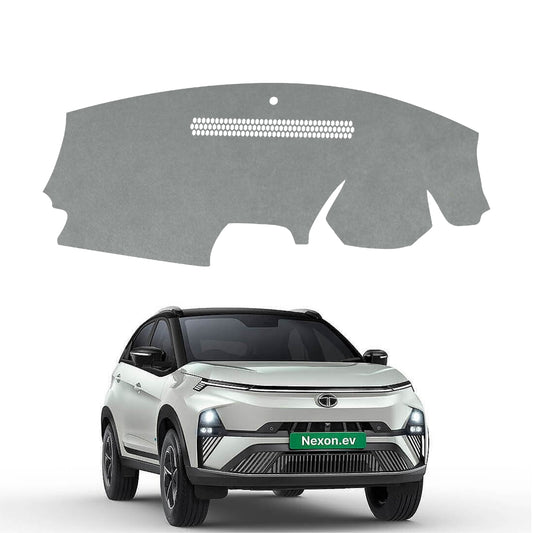 Tata Nexon EV 2022 To 2026 Car Dashboard Cover Mat (Grey)