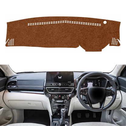 Mahindra XUV 3XO 2024 To 2026 Car Dashboard Mat (Brown)