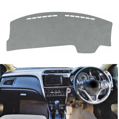 Honda City 2014 To 2020 Car Dashboard Cover Mat (Grey)