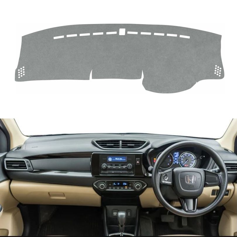 Honda Amaze 2nd Gen 2018 To 2026 Car Dashboard Cover Mat (Grey)