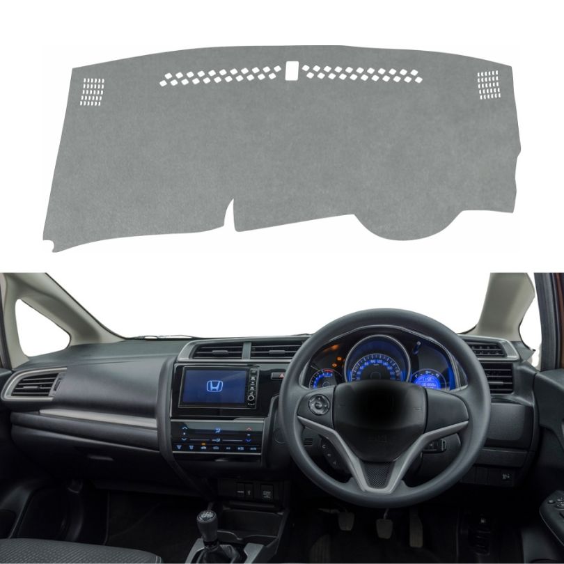 Honda Jazz 2014 To 2023 Car Dashboard Cover Mat (Grey)