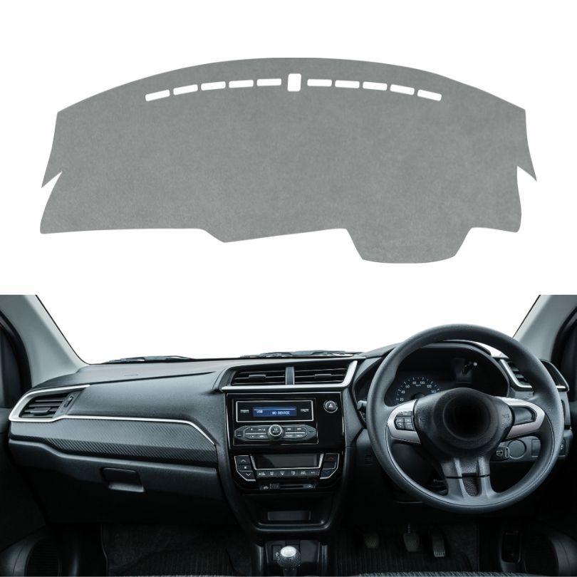 Honda Brio 2016 To 2018 Car Dashboard  Cover Mat (Grey)