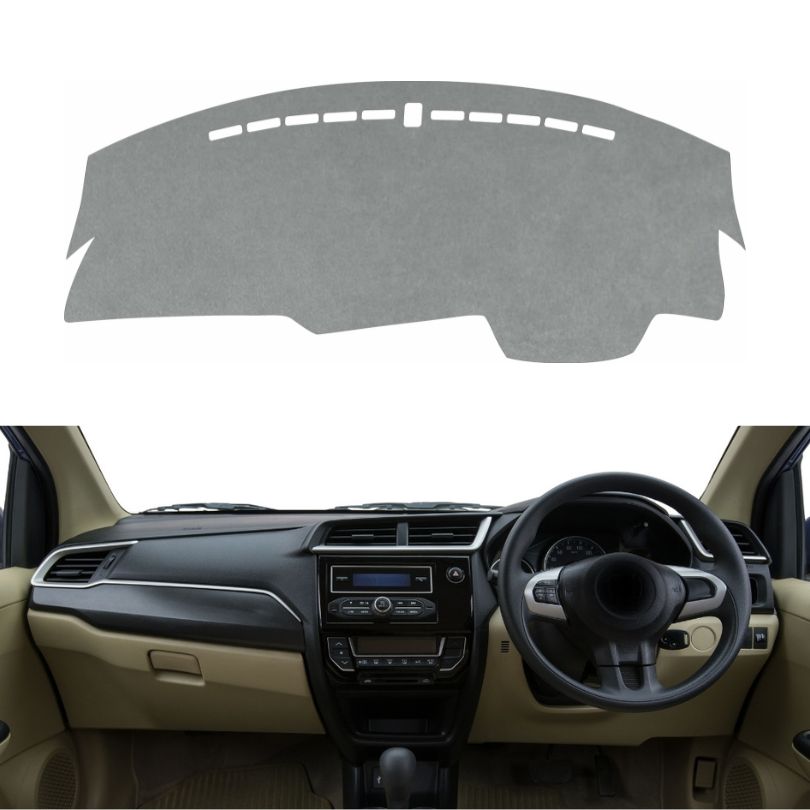 Honda Amaze 2016 To 2018 Car Dashboard Cover Mat (Grey)
