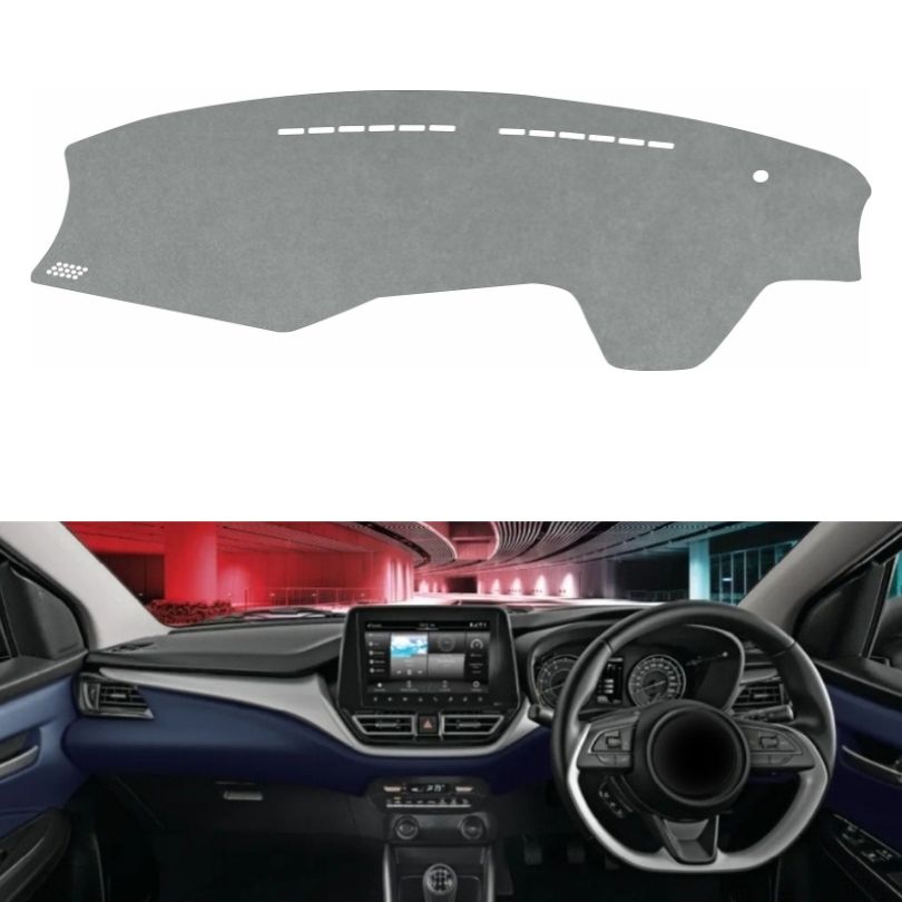 Maruti Suzuki Baleno 2022 To 2026 Car Dashboard Cover Mat (Grey)