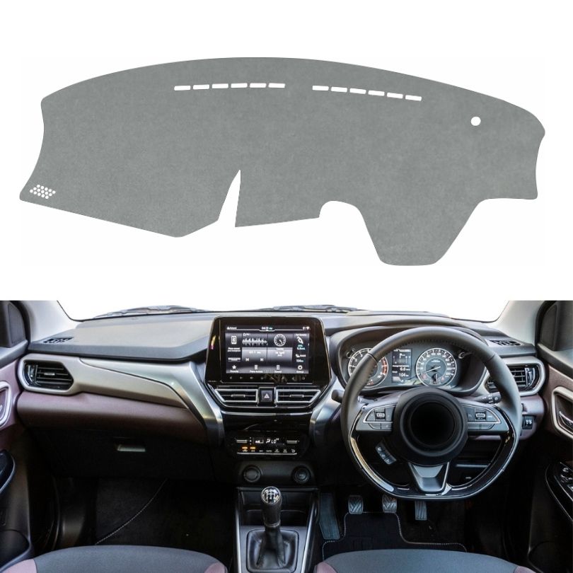 Maruti Suzuki Fronx 2023 To 2026 Car Dashboard Cover Mat (Grey)