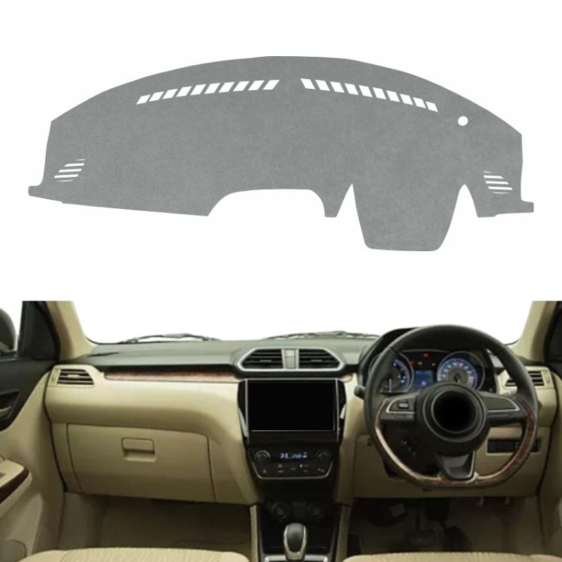 Maruti Suzuki  Dzire 2017 To 2024 Car Dashboard Cover Mat (Brown)