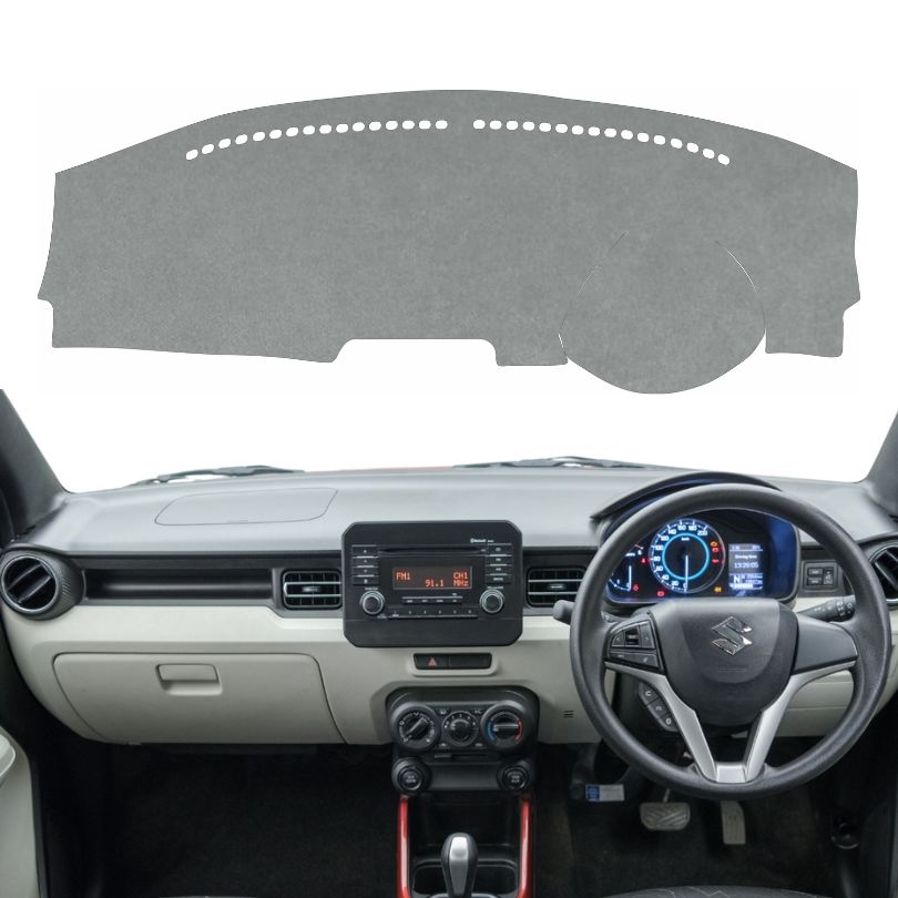 Maruti Suzuki Ignis 2017 to 2026 Car Dashboard Cover Mat (Grey)