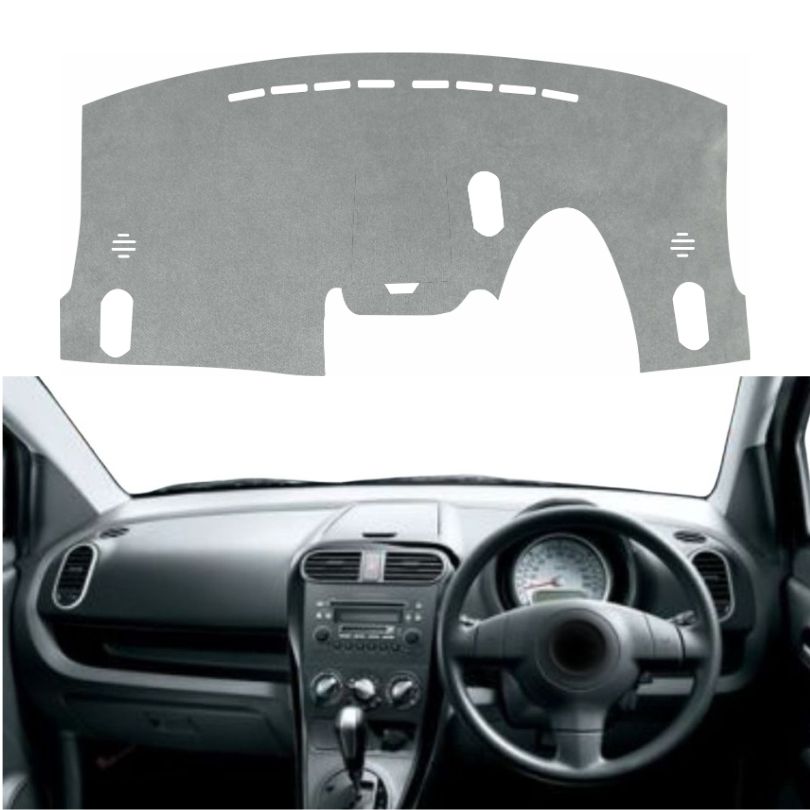 Maruti Suzuki Ritz 2009 to 2017 Car Dashboard Cover Mat (Grey)