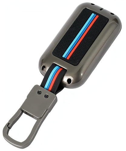 Premium Metal Key Cover for Suzuki Swift, Dzire, Ertiga, Grand Vitara, Celerio, Brezza, Fronx, Jimny, Ignis, Urban Cruiser, Rumion, Hyryder, E-Vitara 2 Button Smart Key with Keychain