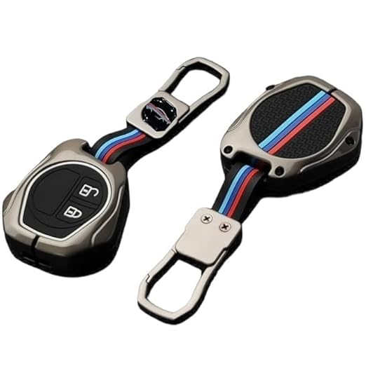 Premium Metal Key Cover for Suzuk Swift, Ertiga, WagonR, Celerio, Dzire, Alto, Fronx, Brezza, SPresso, Ignis