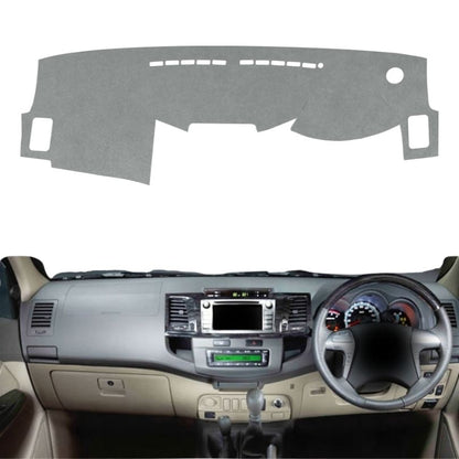 Toyota Fortuner 2009 To 2017 Car Dashboard Cover Mat (Grey)