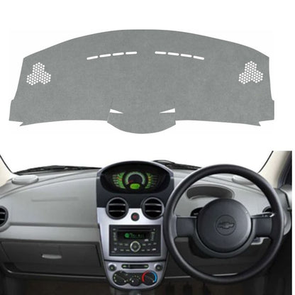 Chevrolet Spark 2007 to 2017 Car Dashboard Cover Mat (Grey)