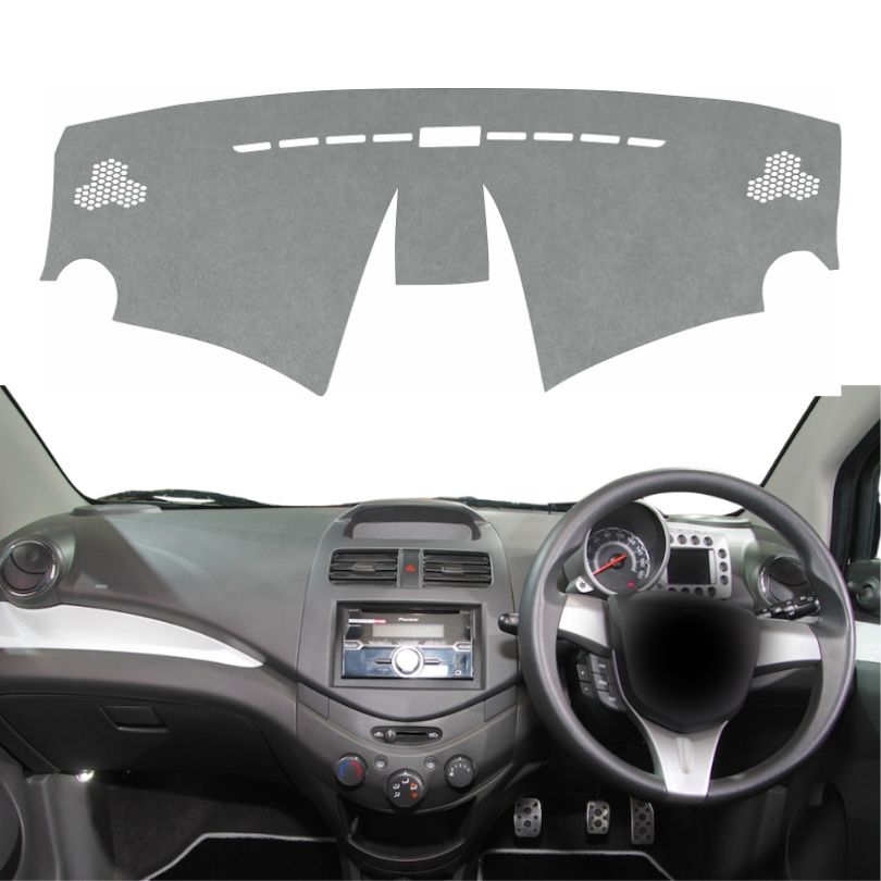 Chevrolet Beat 2010 to 2017 Car Dashboard Cover Mat (Grey)
