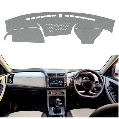 Hyundai Creta 2019 To 2024 Car Dashboard Cover Mat (Grey)