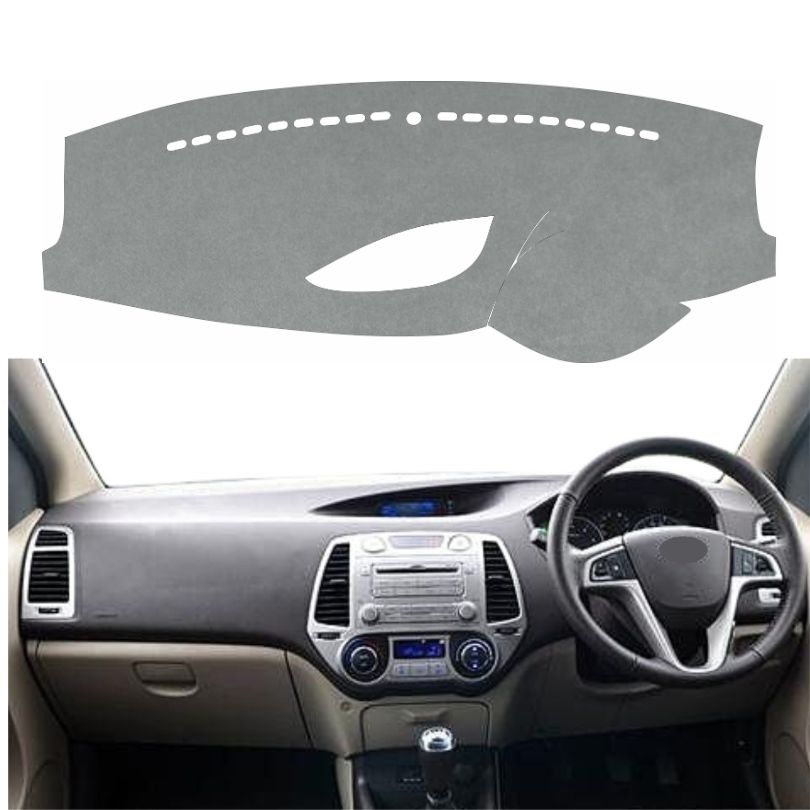 Hyundai I20 2008 To 2014 Car Dashboard Cover Mat (Grey)