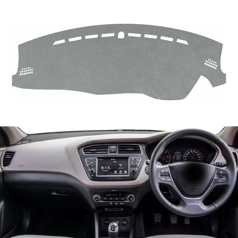 Hyundai Elite I20 2014 To 2020 Car Dashboard Cover Mat (Grey)