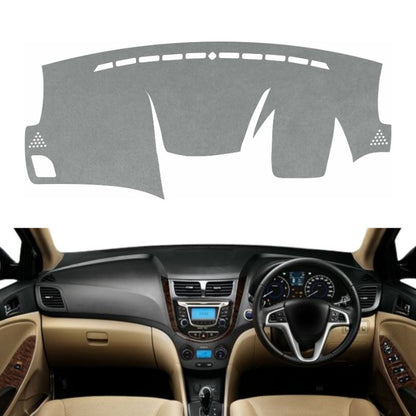 Hyundai Verna 2011 To 2017 Car Dashboard Cover Mat (Grey)