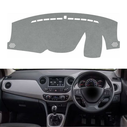 Hyundai Grand I10 2013 To 2020 Car Dashboard Cover Mat (Grey)