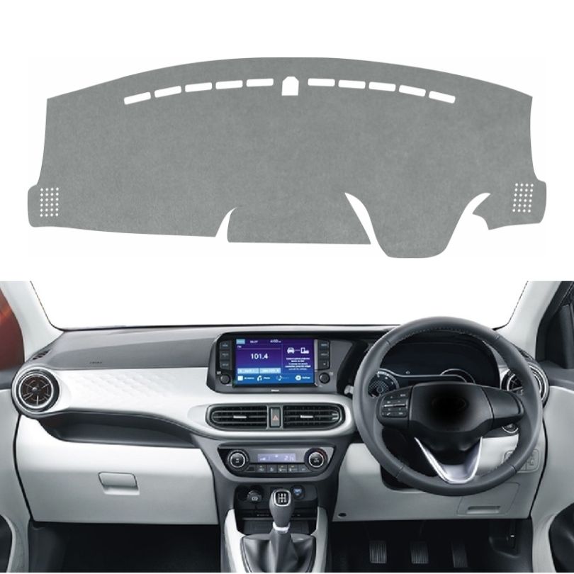 Hyundai Exter 2023 To 2026 Car Dashboard Cover Mat (Grey)