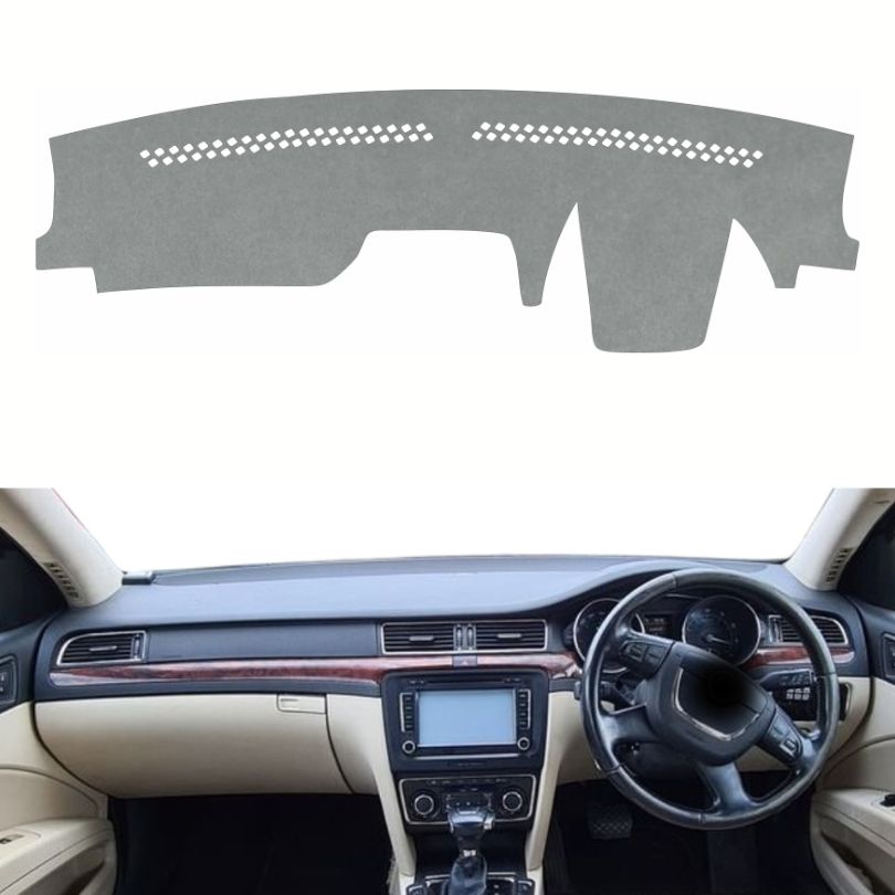 Skoda Laura 2005 To 2015 Car Dashboard Cover Mat (Grey)